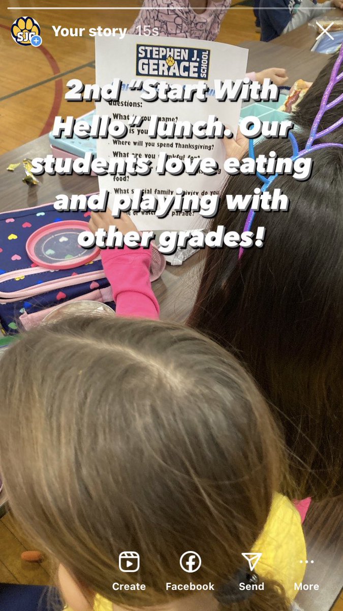 Our second “Start With Hello” lunch is underway!  Always building a stronger community at SJG!