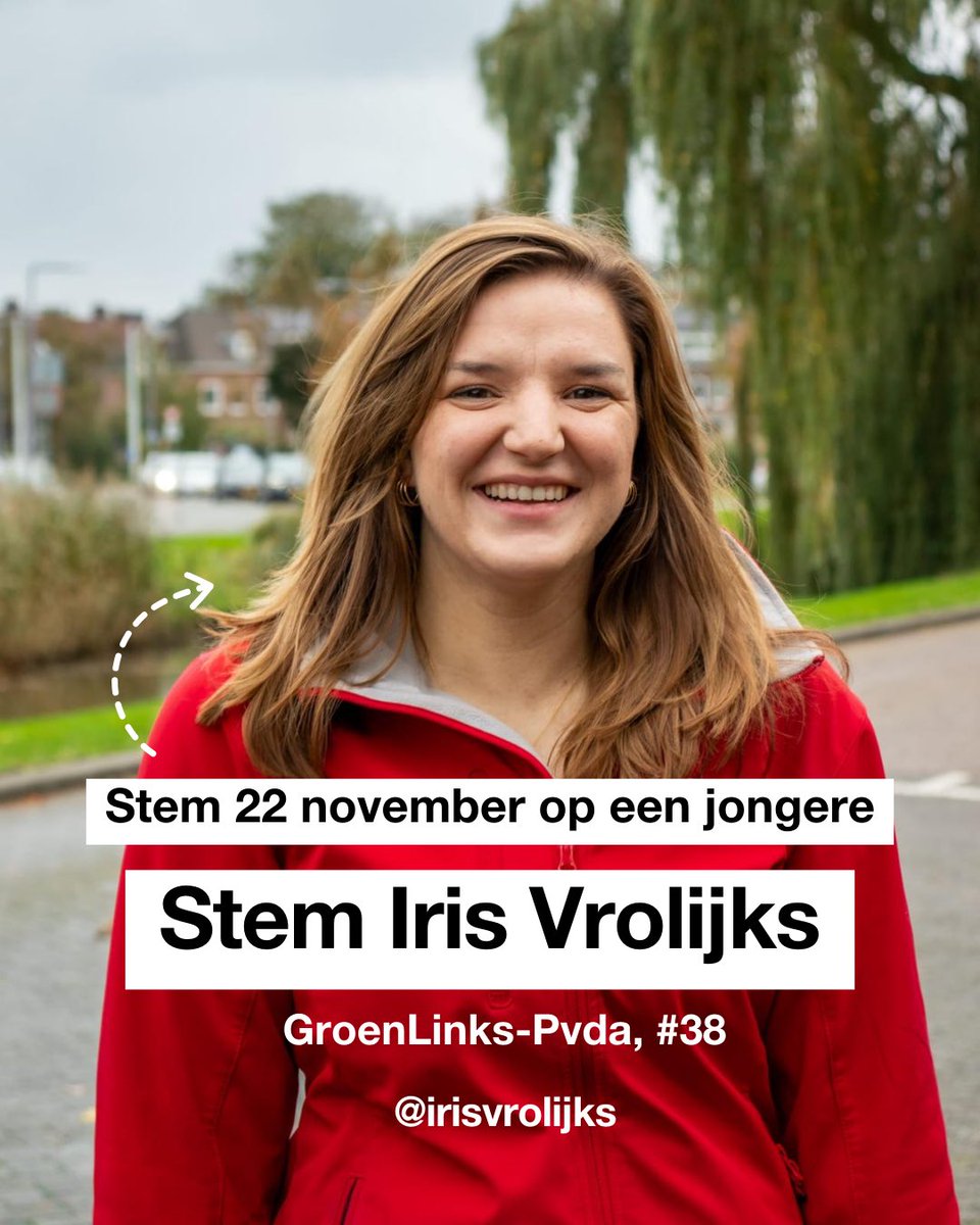 Morgen maak jij met jouw stem het verschil! 

Stem daarom morgen op iemand die jou vertegenwoordigd. En ik hoop natuurlijk dat ik dat ben😊

Stem GroenLinks-PvdA, plek 38!❤️💚