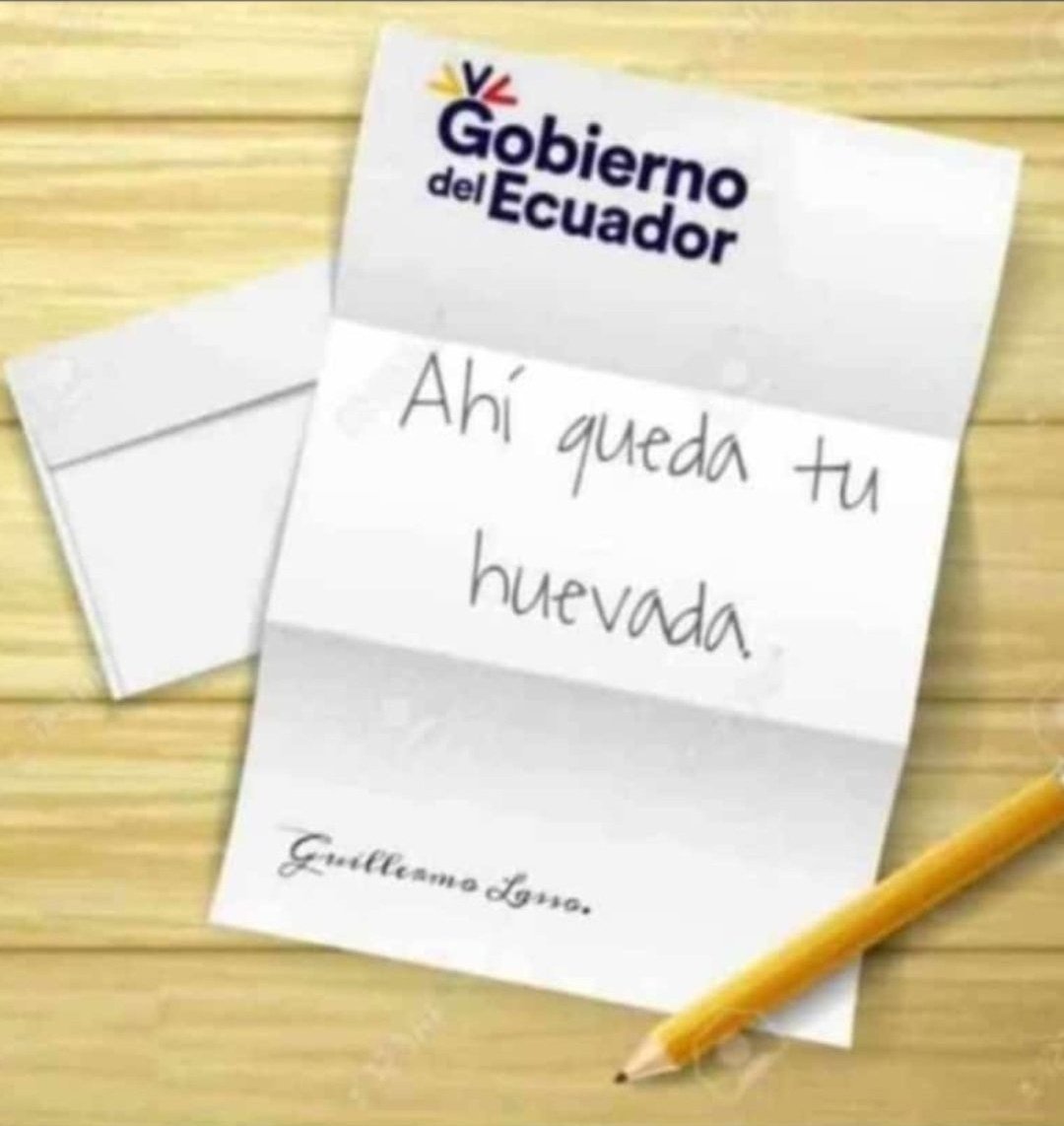 FunerariaAlach's tweet photo. Se filtra la carta que Guillermo Lasso le dejará al presidente Daniel Noboa. https://t.co/nbOaDvsa1h