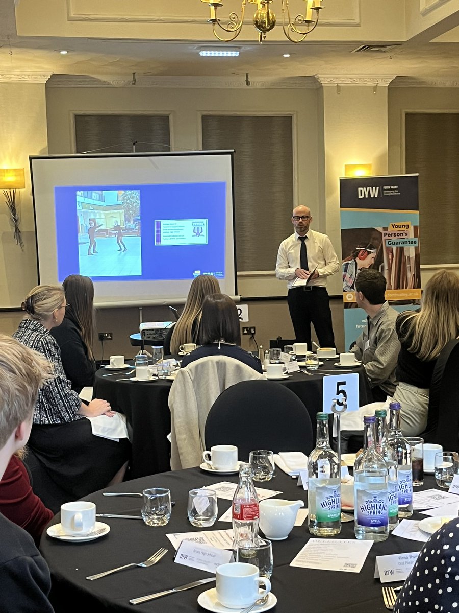 DYW_ForthValley's tweet photo. We had a fantastic day at the @MacdonaldHotels🥳

In partnership with @Forthvalleych and local schools we hosted Building &amp; Construction employers to inspire them to pledge their support to the young people in Forth Valley🙌🏻

Thank you for joining us today!

#YPGuarantee @DYWScot https://t.co/rTz1NXB407