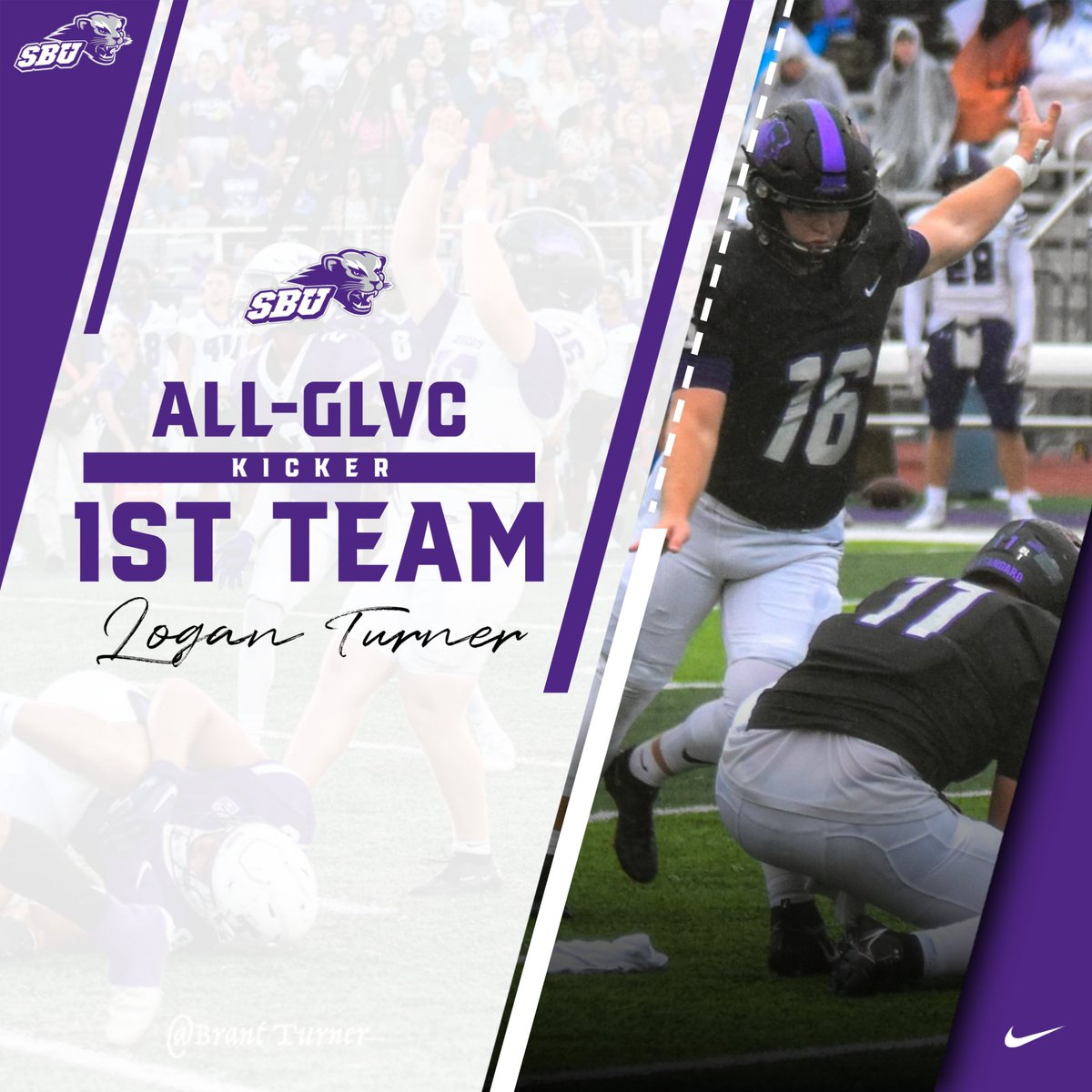Congrats to 1st Team All-GLVC selection junior kicker <a href="/LoganBTurner21/">Logan Turner</a>! #TheStandard #rollcats