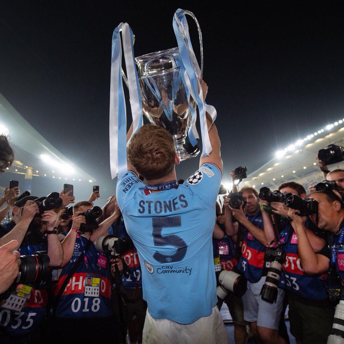 John Stones is the 2nd player to complete most dribbles in a CL final only behind Lionel Messi.

He’s a CB