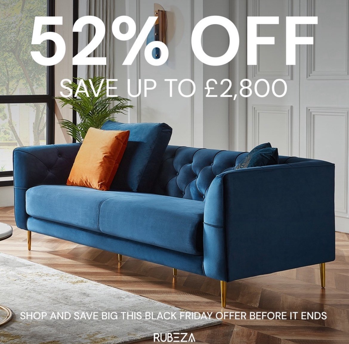 Rubeza_'s tweet photo. This Black Friday , we’re treating you up to 52% off.

From stylish luxury sofas to elegant bathroom vanities shop our bestsellers now. https://t.co/u6k4XQA6Kp
