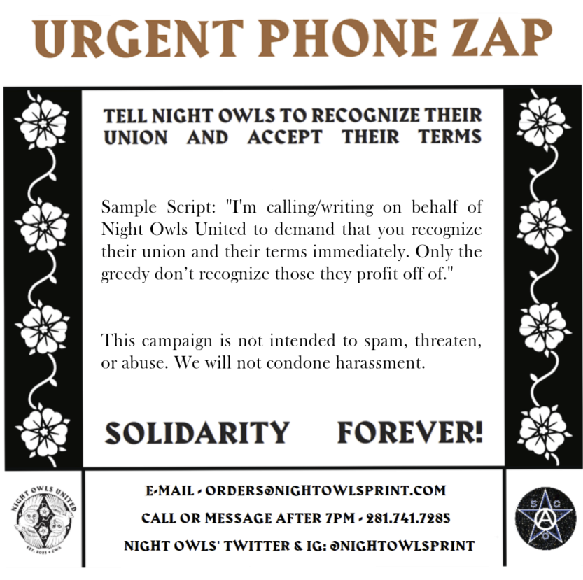 Space City Anarchist Organization tweet media