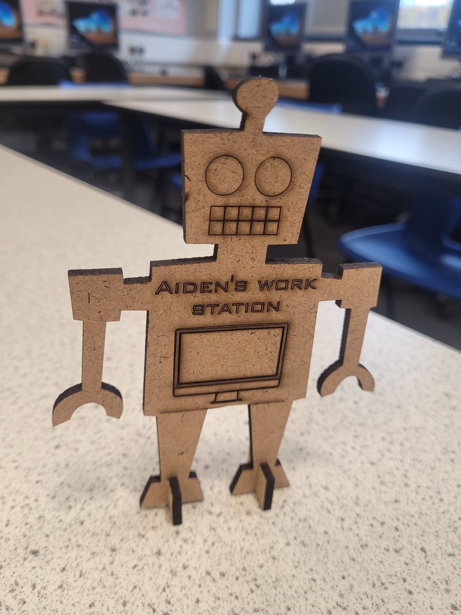 CHS_Technical's tweet photo. STEM Club was busy today at lunch, making our lasercut robots 🤖💥 @clydebankhigh #STEMCHS Well done to all involved, they look fab 👏 https://t.co/O3Ve1NJ8rG