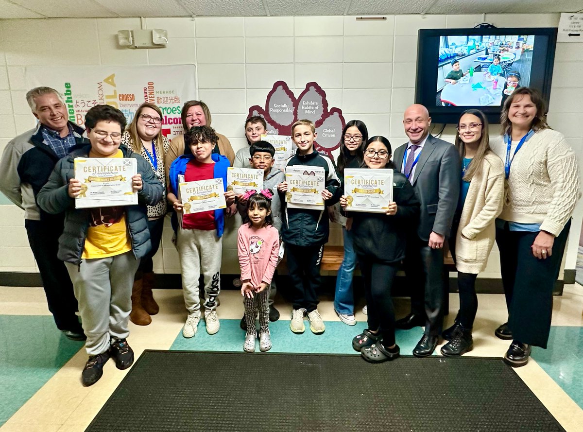 dist105's tweet photo. Thank you, Hodgkins student & staff presenters, for sharing "A Portrait of a Hodgkins Student" with the BOE last night! Students did an incredible job sharing their data binders and talking about taking ownership of their educational journey. #d105difference @HodgkinsSchool https://t.co/OPOeakj6KA