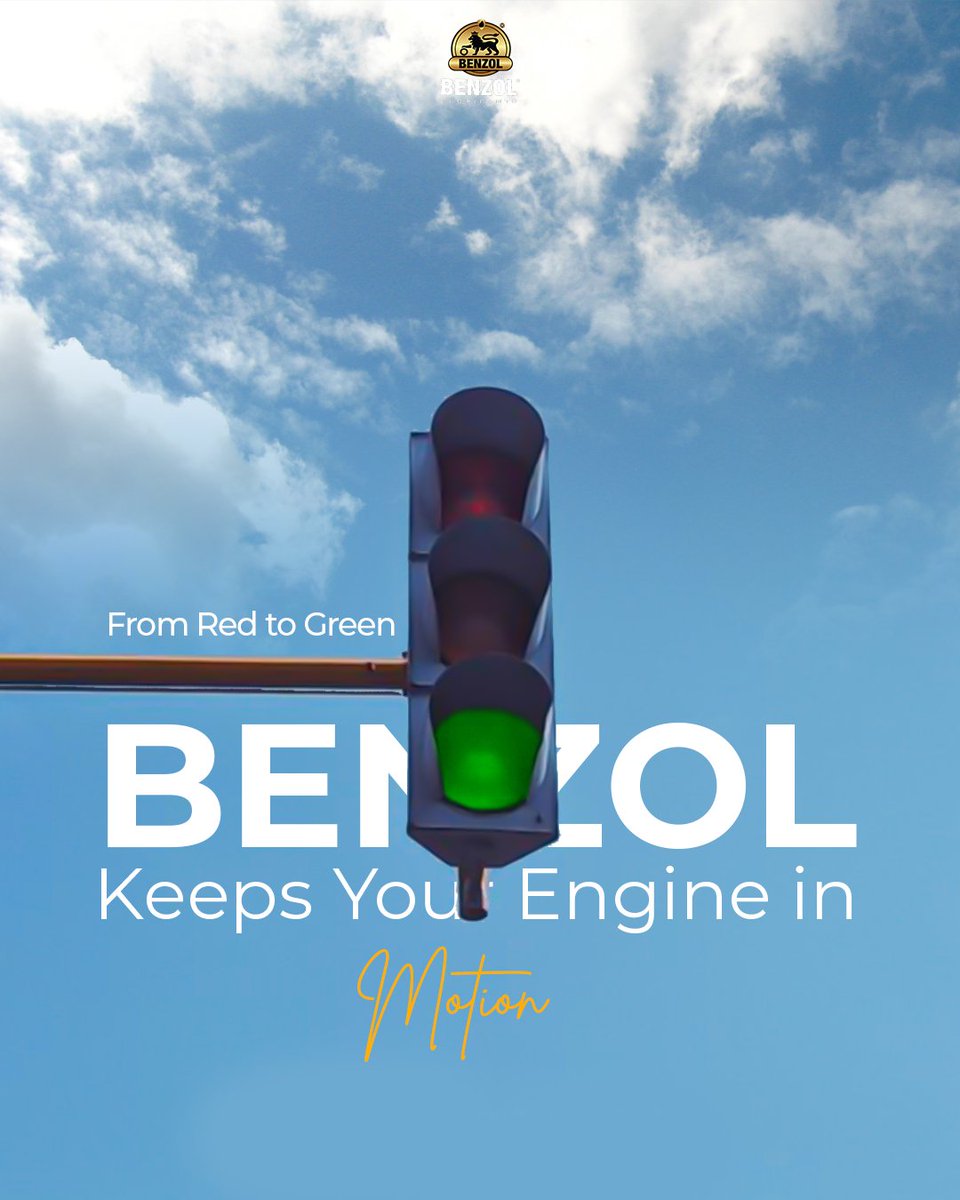From red to green, BENZOL keeps your engine in motion 🚗✨ 
Experience the seamless transition with our top-notch lubricants that ensure peak performance every mile of the way. 💪🔧 

Contact us:
📱 +49 174 2131 885

#BenzolLubricants #AutoCare #EnginePerformance #SmoothRide
