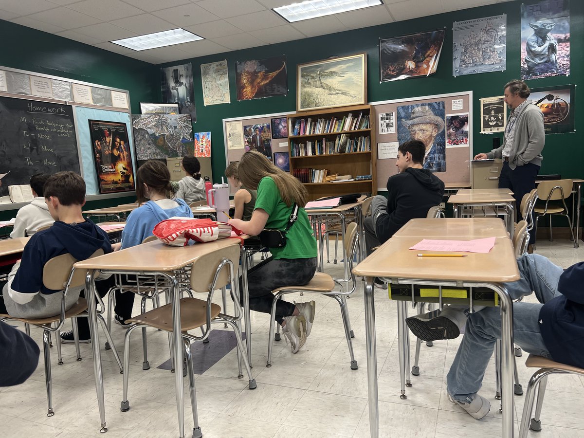 Talking some poetry in Mr. Bello's class today...