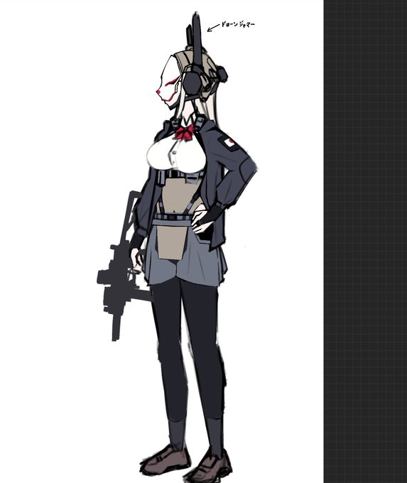 精鋭対魔防弾狐面武装JKちゃん……