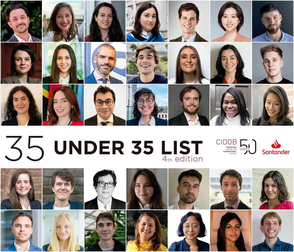Durante el Foro, se ha presentado la Lista Santander-CIDOB #35under35, que reconoce a 35 jóvenes, de 35 años o menos, con potencial para convertirse en futuros líderes. Este año, 1 de cada 3 integrantes procede de países del Sur Global. ¡Enhorabuena!
🔗bit.ly/SantanderCIDOB…