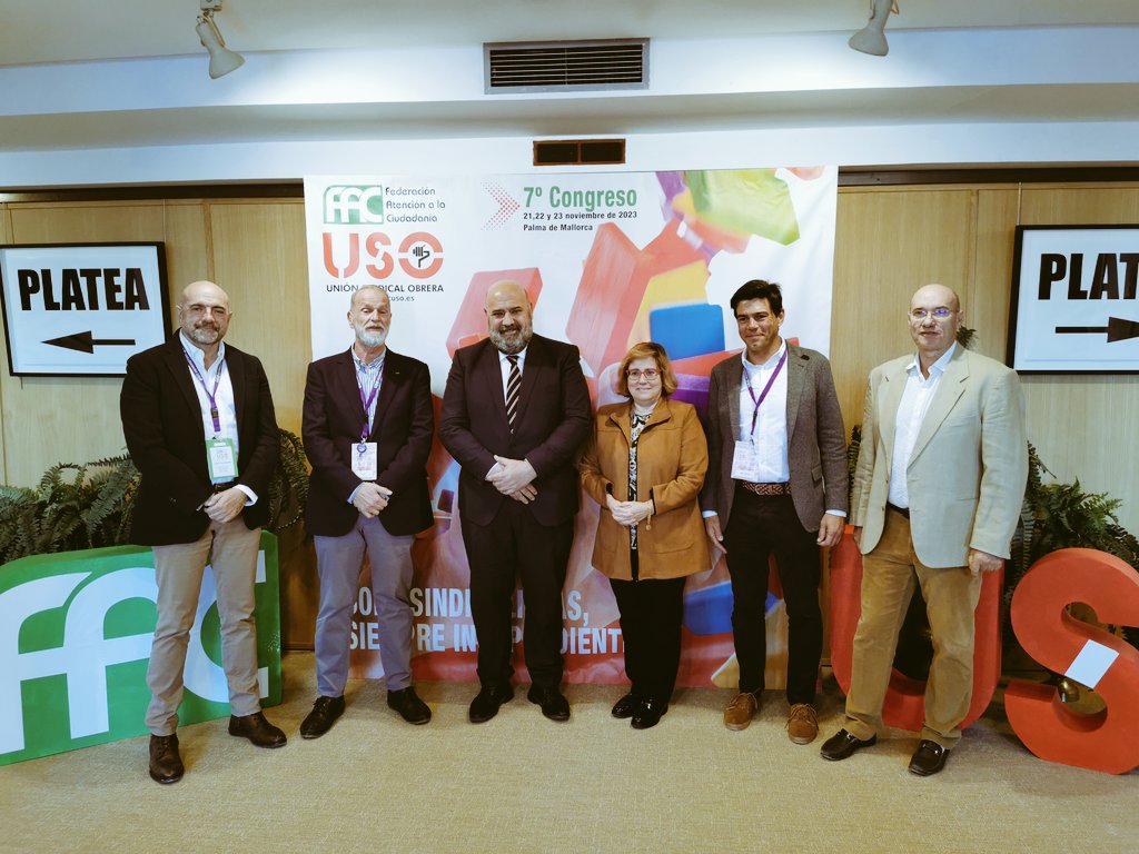 Recibimos al Alcalde de Palma, Jaime Martínez y a Mercedes Mercedes Celeste, del área de Hacienda, Función Pública y Gobierno interior y  portavoz adjunta del equipo de gobierno #SiempreIndependientes #SoloSindicalistas #USOConstruyendoFuturo <a href="/SindicatoUSO/">Confederación USO</a>