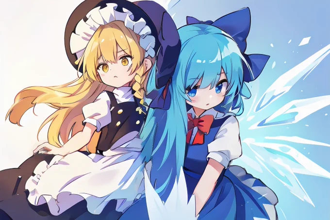 魔理沙とチルノ
