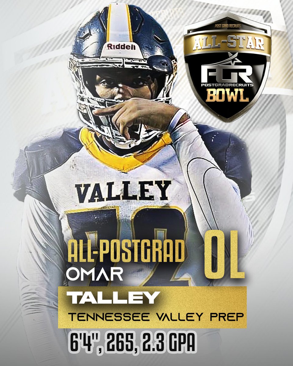 PostGradRecruit's tweet photo. MEET ALL-POST GRAD OL @Omar76227 of @tnvpsa #TeamXposure 
https://t.co/zWIeYygAxI https://t.co/K1jed1euX8