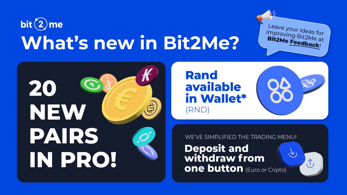 🗓️ Tuesday News at Bit2Me! 🗓️

Welcome to another Tuesday of news. This week, we come loaded with updates and a very special announcement. Ready?
Let's go 👇 👇
1/4
