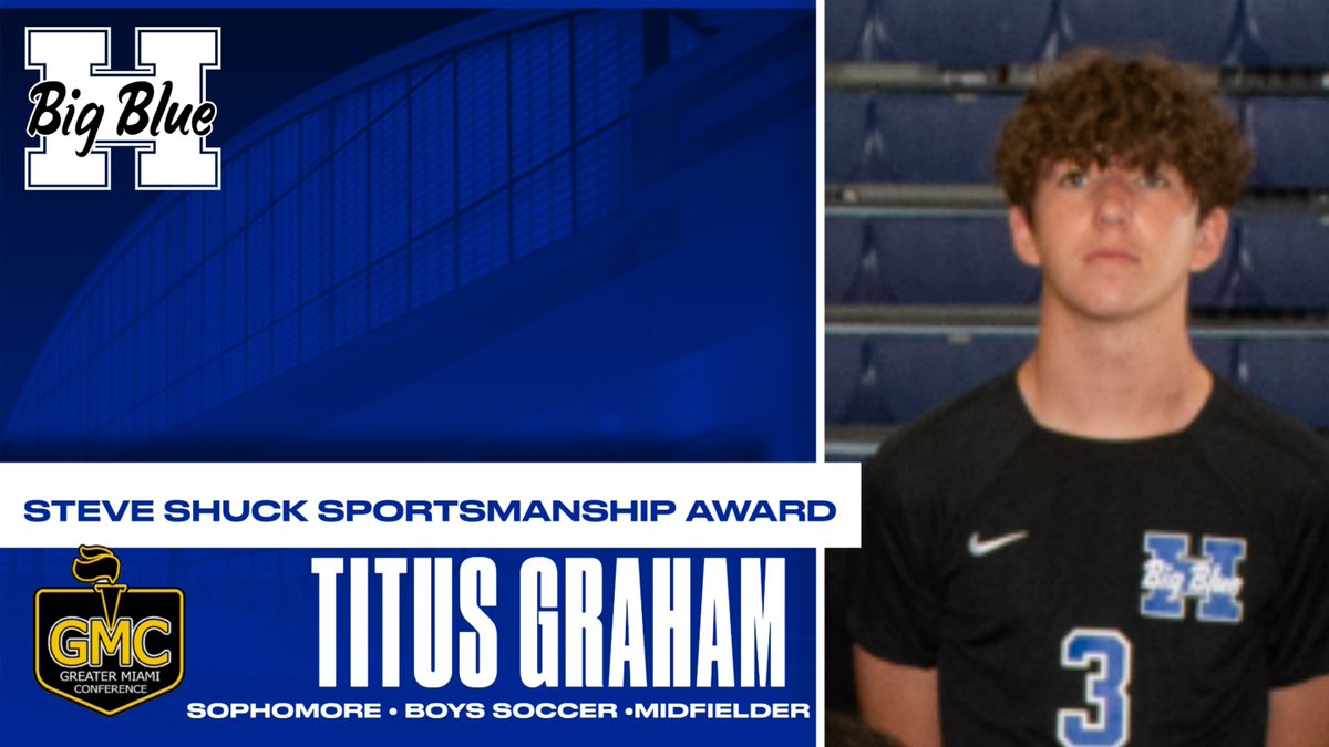 HHSBigBlueAD's tweet photo. Congratulations to  Titua Graham, GMC Steve Shuck Sportsmanship Award Winner. https://t.co/jSC8C2HIEP