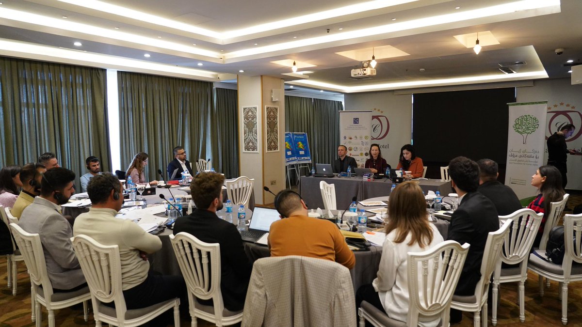 c4jrOrg's tweet image. C4JR organised an event in Erbil today on accountability pathways &amp;amp; sharing of evidence collected by @UNITAD_Iraq. Participant discussions focused on #UNITAD´s completion strategy &amp;amp; monitoring of prospective criminal trials against ISIL members in #Iraq, creating recommendations.