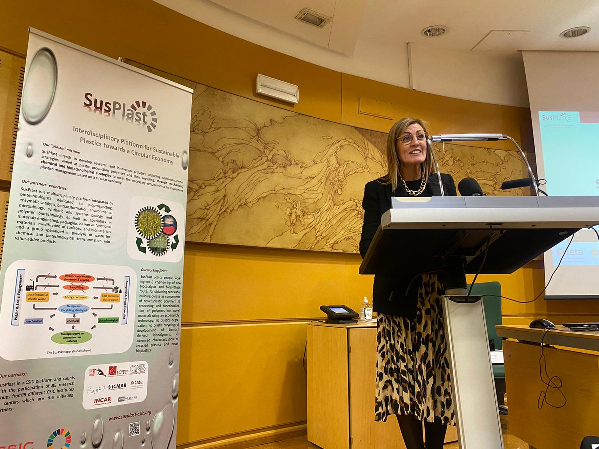 🟢<a href="/elena_cartea/">elena cartea</a>, vicepresidenta de áreas Científico-Técnicas, participa en el inicio de las jornadas de la PTI <a href="/susplast/">SusPlast-CSIC</a> cebradas en el <a href="/CIB_CSIC/">CIB Margarita Salas (CSIC)</a>.
#PTI #plásticos #economíacircular