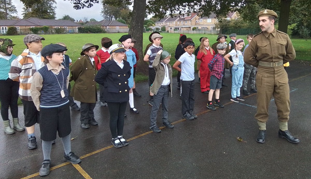 BaconGarthCott's tweet photo. Class 4 become immersed in their World War Two topic by cooking and serving up rationed food to their parents and enjoying a fabulous workshop with Tom Powell and Wendy Cage. https://t.co/XJwkqWNv70