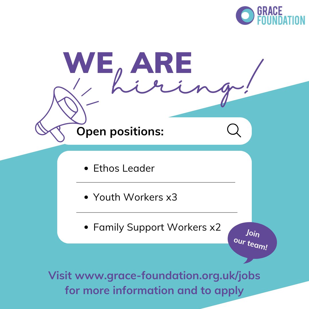 We are recruiting for an Ethos Leader at our Partner School Lord Grey Academy. Check out our website for more information and to apply! 

grace-foundation.org.uk/jobs

#Jobs #recruiting #wellbeing #leadershiproles