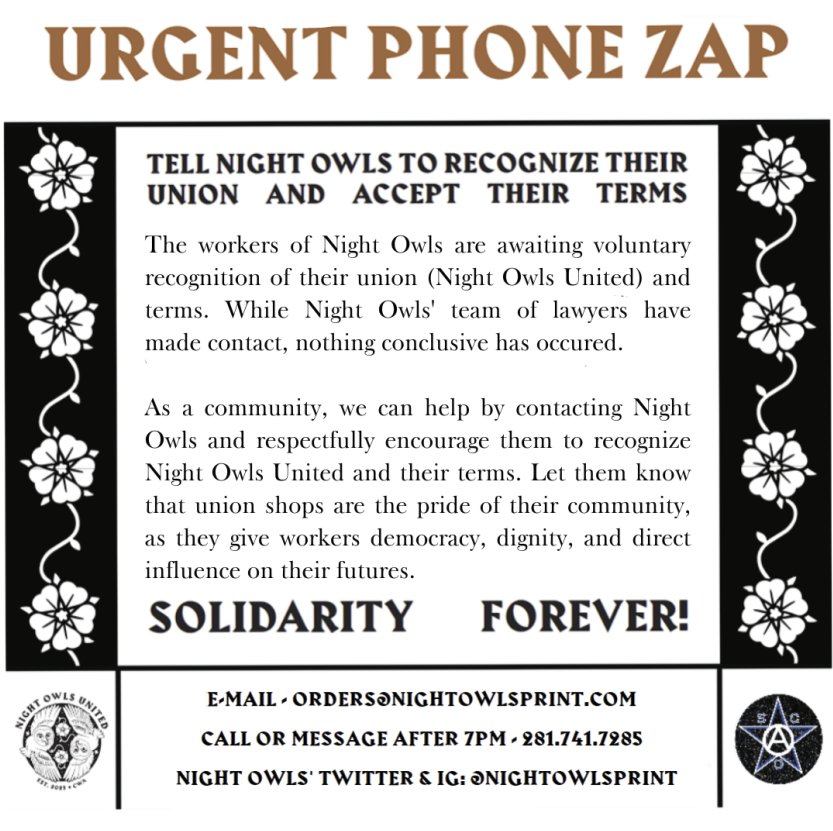 Space City Anarchist Organization tweet media