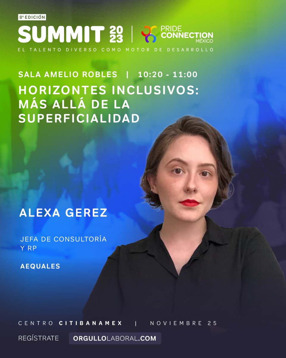 PrideConMX's tweet photo. En solo 4 días vivirás la experiencia de nuestro 8º Summit. 🏳️‍🌈 🏳️‍⚧️

Más de 120 empresas, organizaciones no gubernamentales y proveedores de servicio de capacitación te esperan. 💡 https://t.co/0yS7a44yAM