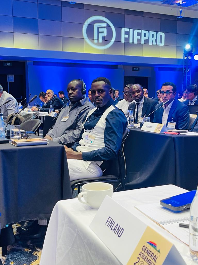 kefwaofficial's tweet photo. SOUTH AFRICA 🇿🇦

KEFWA president Situma James and SG Dan Makori are currently in South Africa for the FIFPRO  General Assembly 2023.

The annual event enables member unions to align on global strategy and reflect on work done to help players in previous 12 months.

#FIFPROGA23 https://t.co/Pa4Sbvpwlr