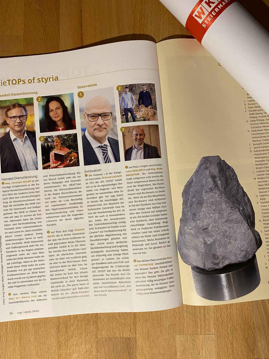 WOW - was für eine Ehre 🥈🏆. Gestern wurden wir als zweit innovativstes Unternehmen der Steiermark bei TOP of Styria ausgezeichnet. 

Eine Auszeichnung, die ohne unsere tollen Partnerbetriebe - den Bio-Bäuerinnen und Bio-Bauern - und unseren vielen treuen Kundinnen und Kunden,