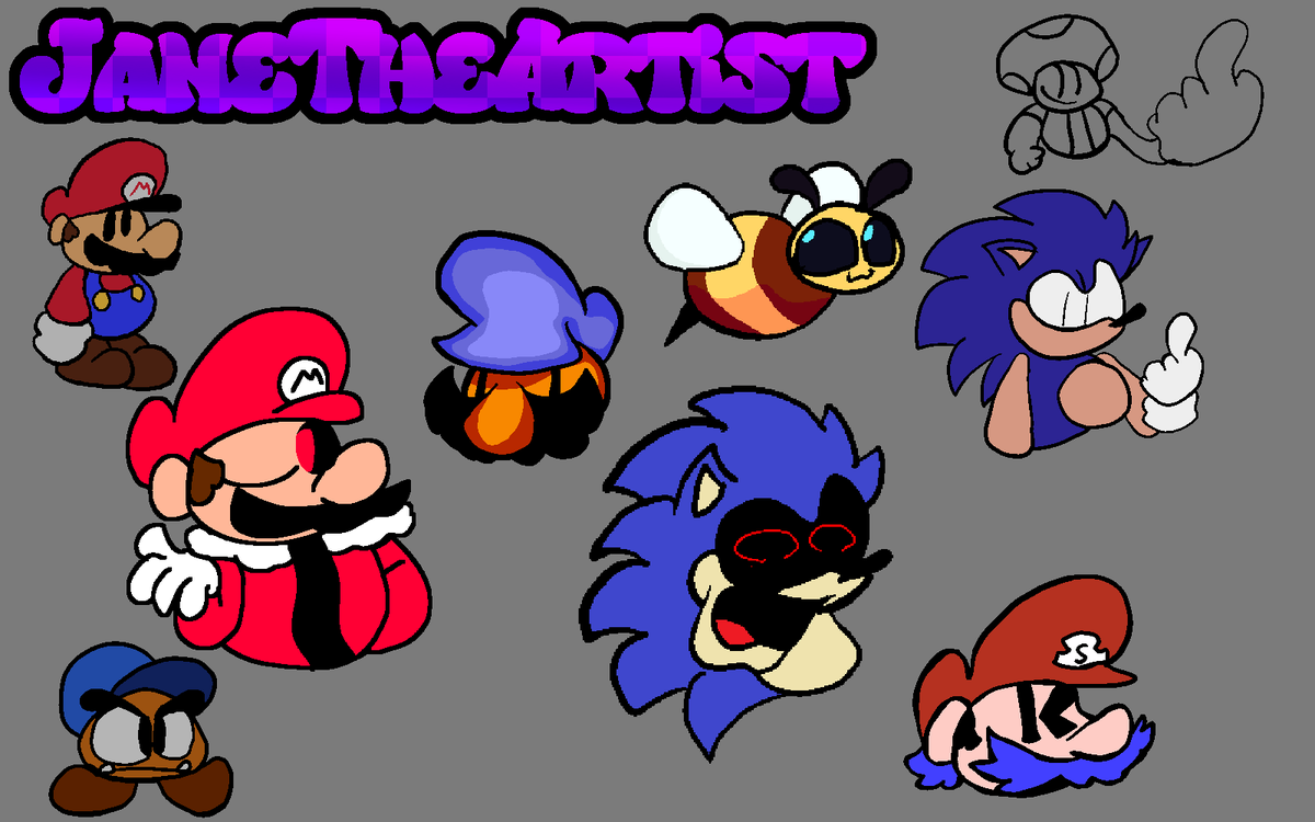JaneTheArtist2's tweet photo. numbah 13 of randos weeeeeeeeeeee
#digitalart #undertoad #somari #minecraftbee #toad #papermario64 #supermarioworld #fakersweep #sonicexe https://t.co/X2sQsExisC