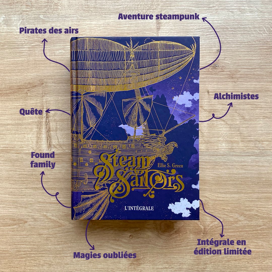 Pirates, vaisseaux volants et quête légendaire : la saga Steam Sailors est signée E.S. Green et s’adresse aux lecteurs dès 13 ans !

🏴‍☠️gulfstream.fr/collection/ste…