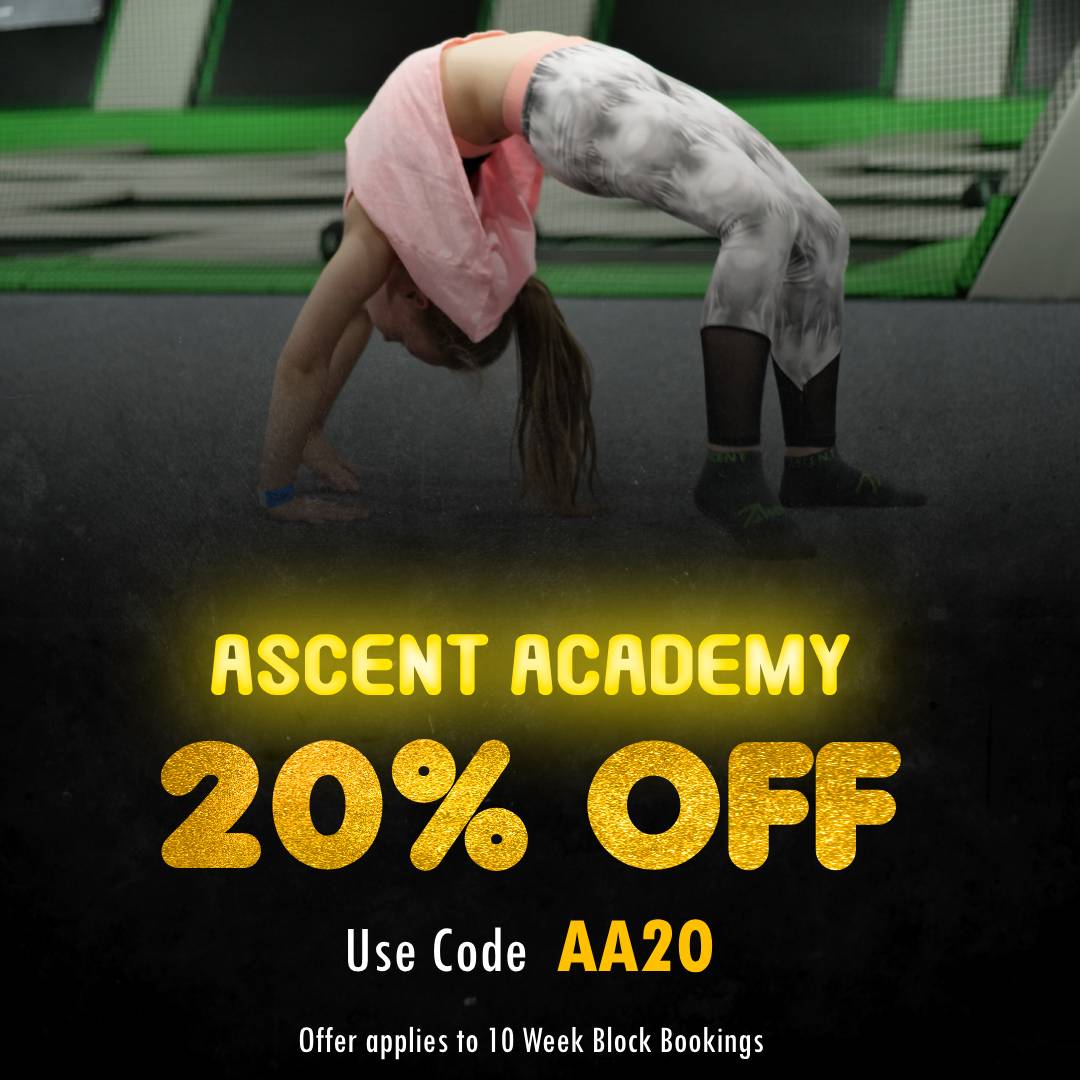 Ascent Trampoline Park (@ascentpark) on Twitter photo *20% OFF ASCENT ACADEMY BLOCK BOOKINGS!*
We are currently offering a 20% discount on Ascent Academy 10-Week Block Bookings!
This is one of our Black Friday deals, so the discount can only be redeemed for purchases made before midnight on Friday 24th November. *20% OFF ASCENT ACADEMY BLOCK BOOKINGS!*
We are currently offering a 20% discount on Ascent Academy 10-Week Block Bookings!
This is one of our Black Friday deals, so the discount can only be redeemed for purchases made before midnight on Friday 24th November.