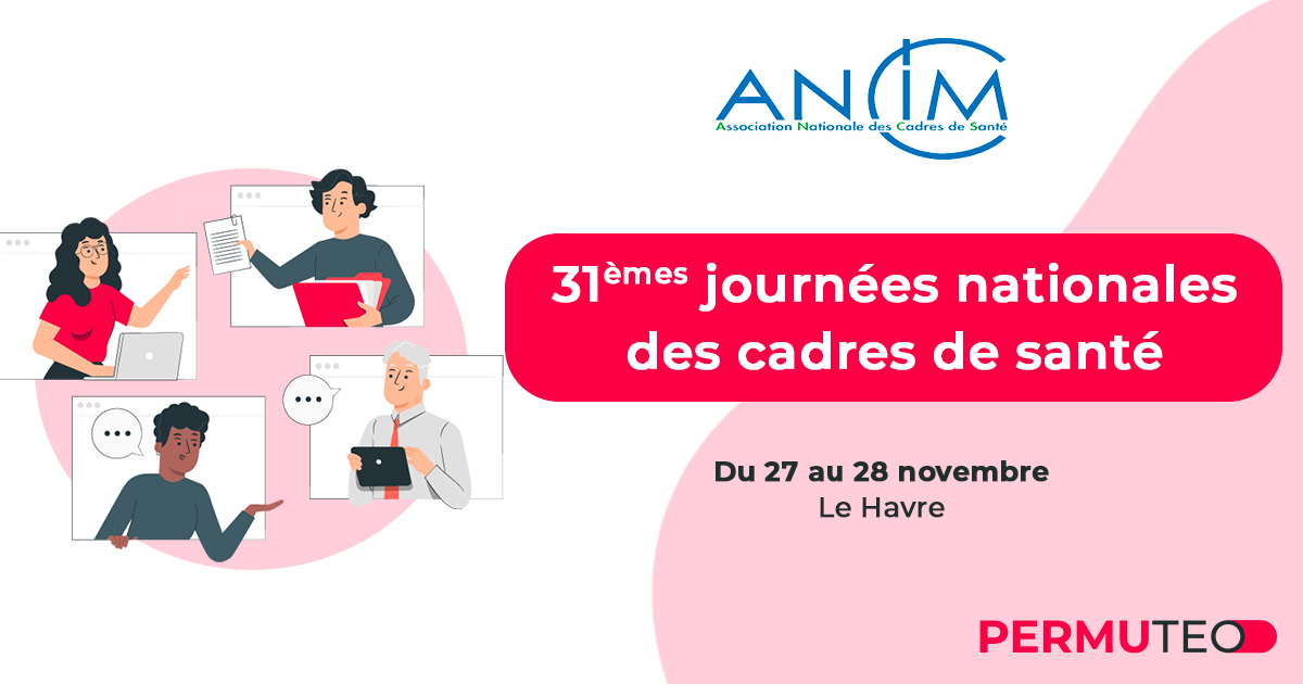 Retrouvez-nous la semaine prochaine aux 31èmes journées nationales du #CadredeSanté, organisées par l'@AncimOfficiel 🤗

Infos et programme ici 👉🏼 bit.ly/47H21aK

Rendez-vous du les 27 et 28 novembre au Havre !

#ANCIM