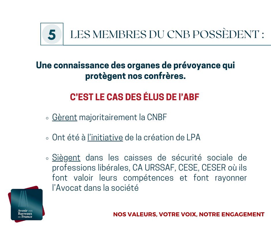 Le 28 novembre, votons pour ABF au CNB ! 🗳️✨