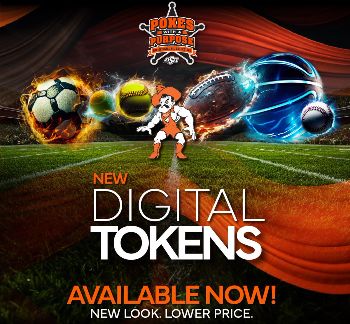 Pokes With A Purpose just launched a new Fall Digital Token Collection. New look, lower price. Buy yours today and support OSU Athletes! 

okstatetokens.com