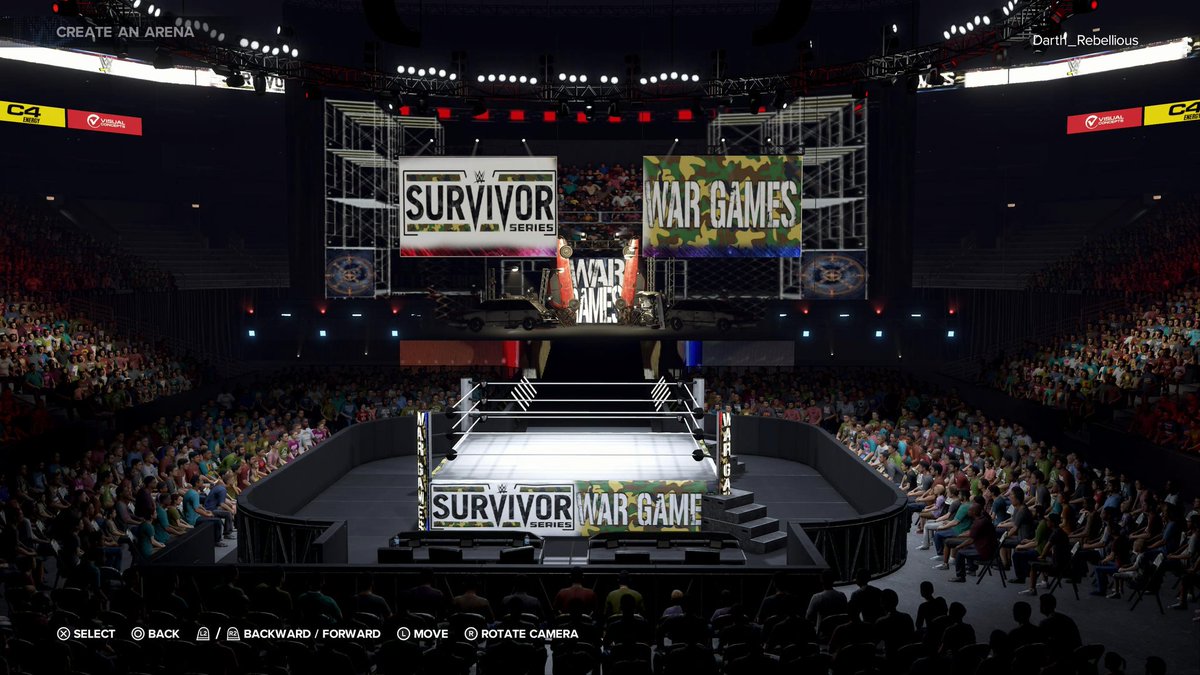 JRebellious2018's tweet photo. Custom WWE Survivor Series Wargames PLE up on CC as an arena hashtag JRebellious2K. @WWEgames @Assemble_Show @FatalStevenYT @catchomania @PrinceMartyM @MMe55iah @ColetrainCTP @DonavanTerbay @HarvAddy @foreignferal @freeakzilla @PAC_Creates @KingEmpire345 @Vas_526 https://t.co/EERJEkoli7