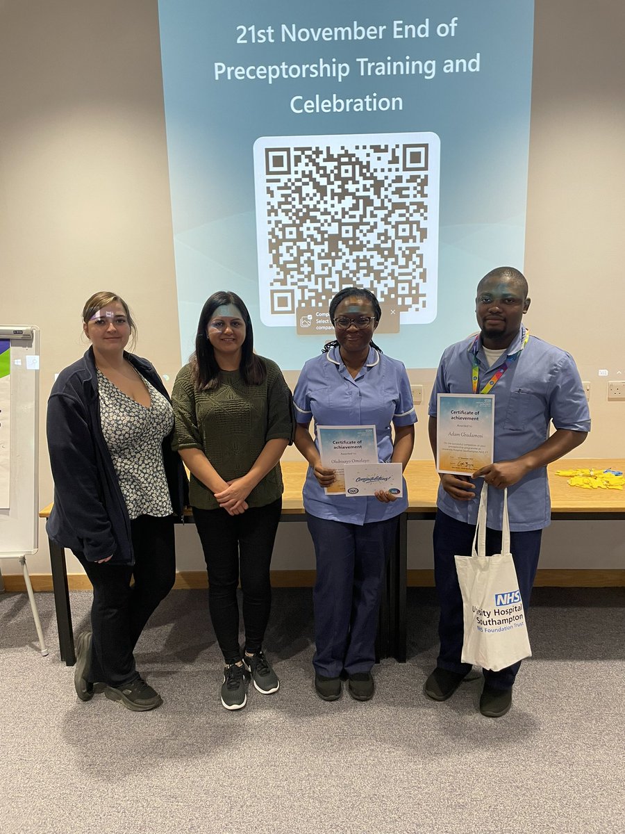 Well done to Katie, Gurjeet, Bisi and Adam for completing their preceptorship year. They have all worked so hard over the last year and we can’t wait to see them continue to progress in their careers! Well done!