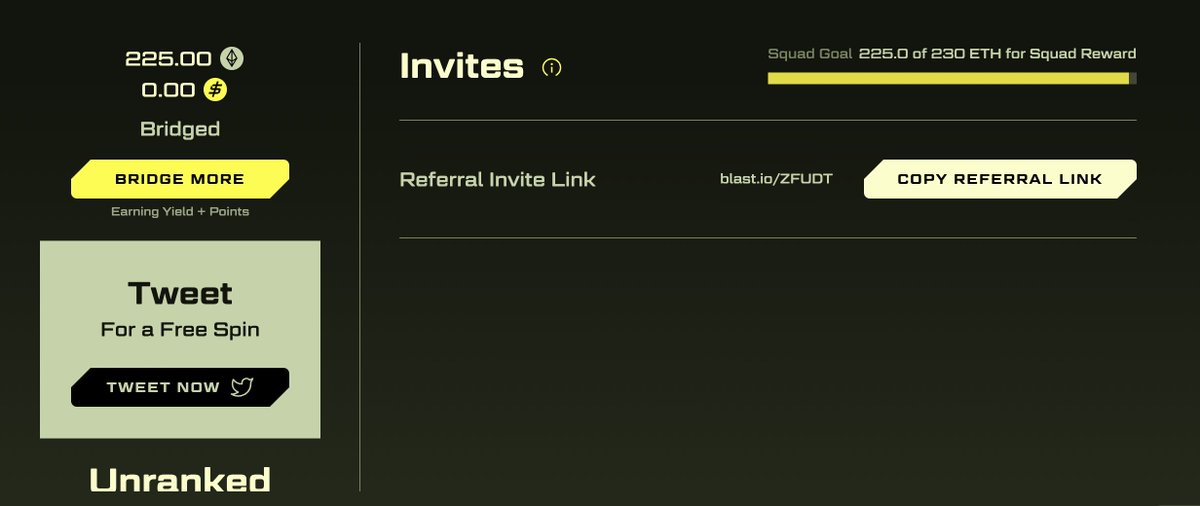 1/ Deposited 225 ETH into Blast

Some thoughts on the platform below so you can decide if you want to play, or stay away

👇