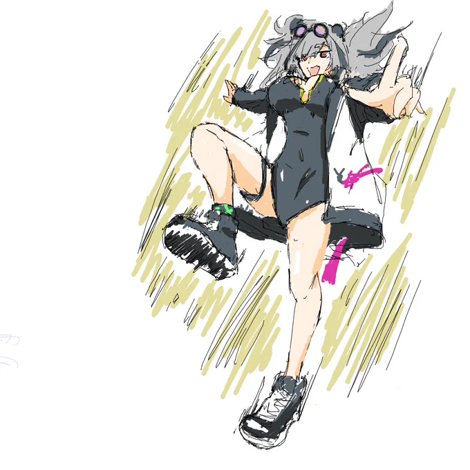 絵チャにお邪魔しました! まだまだ、練習あるのみだなぁ #アークナイツ #エフイーター