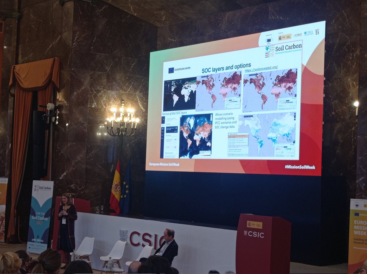 📣Fresh news from #MissionSoilWeek in🇪🇸 Launch of the #SoilCarbon International Research Consortium (IRC) @IRC_ORCaSa which considers not only agricultural soil carbon but also soil carbon stored in forests, pastures, wetlands, and urban areas, going also beyond🇪🇺😄#healthysoils