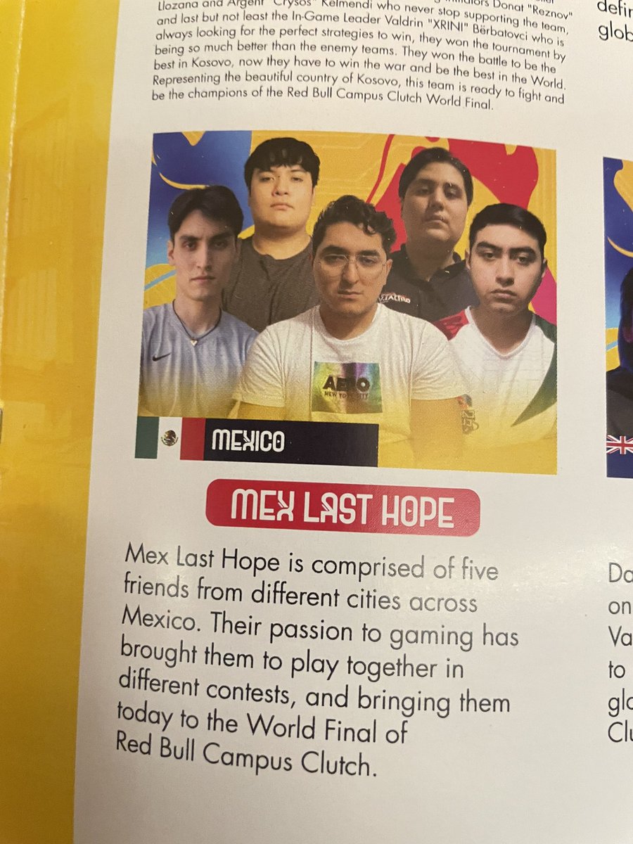 Hasta acá nuestro recorrido por la Redbull Campus Clutch, quedamos 2-2 en fase de grupos

Muchas gracias a todos por su apoyo
y agradecer a mis compañeros por esta experiencia 
<a href="/rowancyfps/">constantino</a> <a href="/shxdow_w/">shxdow</a> <a href="/S1ker_/">S1ker</a> <a href="/cahuichLT/">Luis E. Cahuich🇲🇽</a>