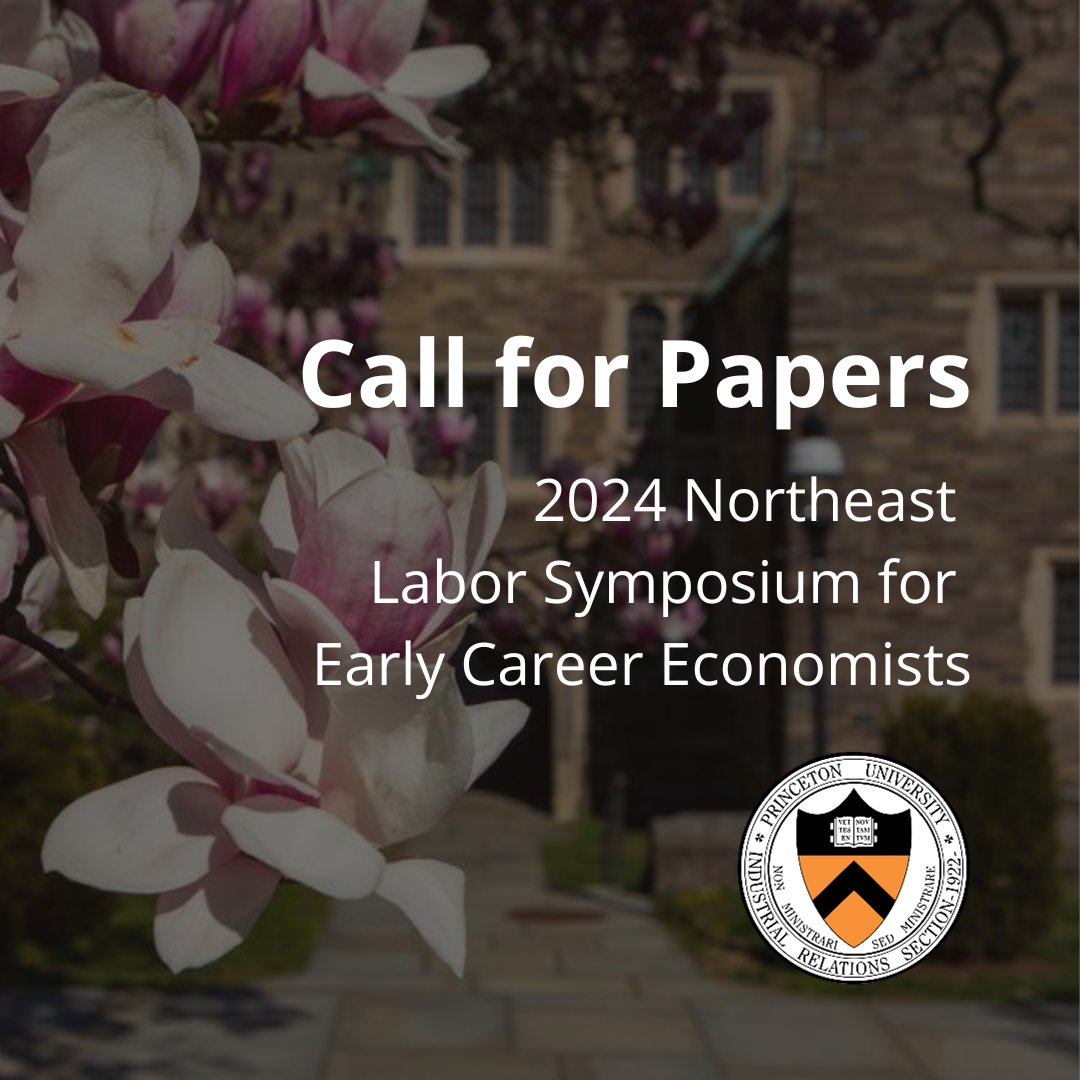 The Northeast Labor Symposium for Early Career Economists (NLS-E)—organized this year by @EmilioBorghesan, @dvergarad, & Garima Sharma—brings together researchers to discuss cutting edge work on labor markets. How to submit a paper: bit.ly/49Gum2J