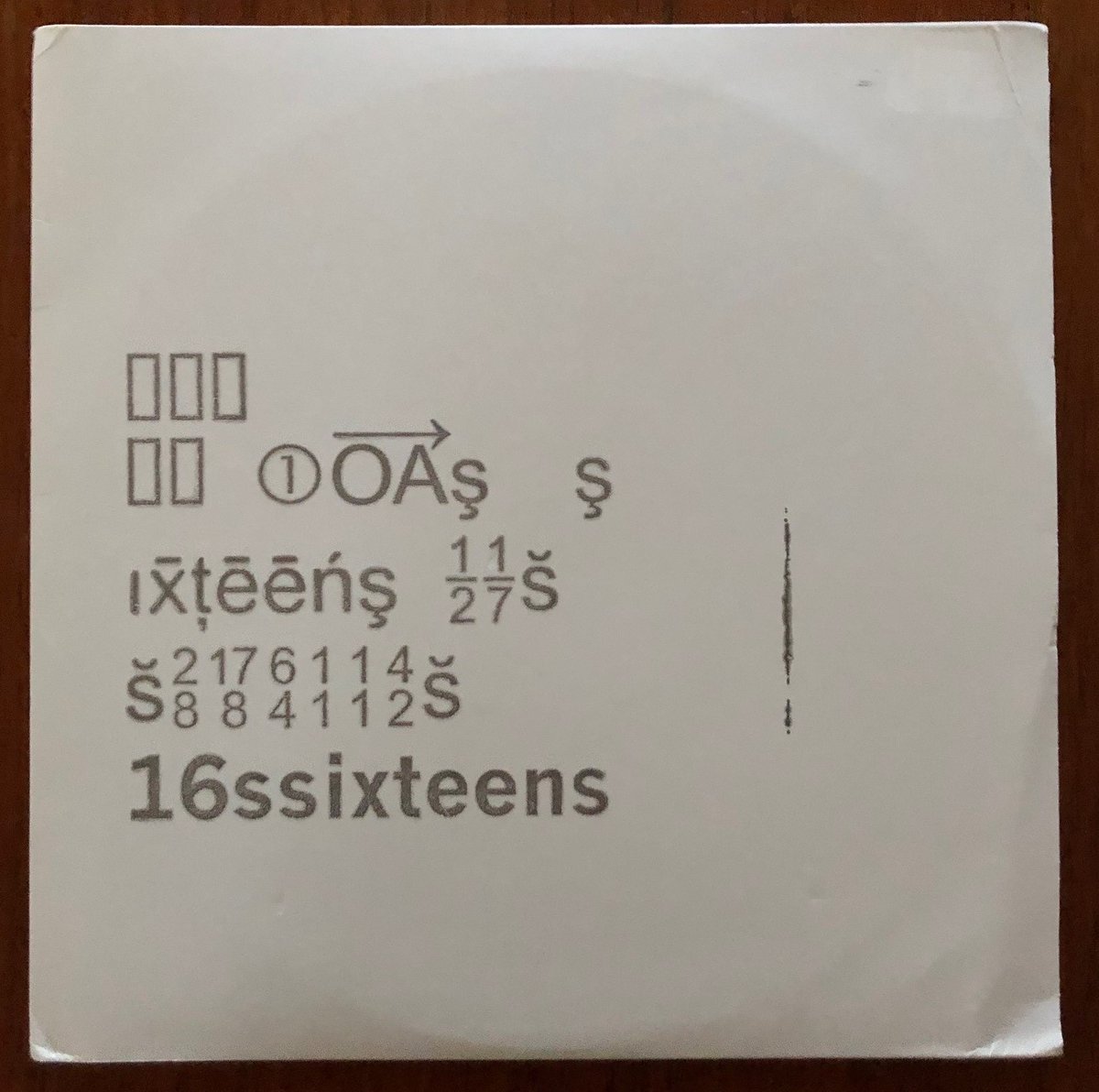 webangthedrum's tweet photo. Sixteens Vinyl LP
#electro , #punk , #minimal , #experimental , #experimentalmusic , #darkwave #darkwavemusic #vinyl #vinylcollection #vinylcommunity #90s #90smusic #nineties #ninetiesmusic https://t.co/CHKYCZKtWX