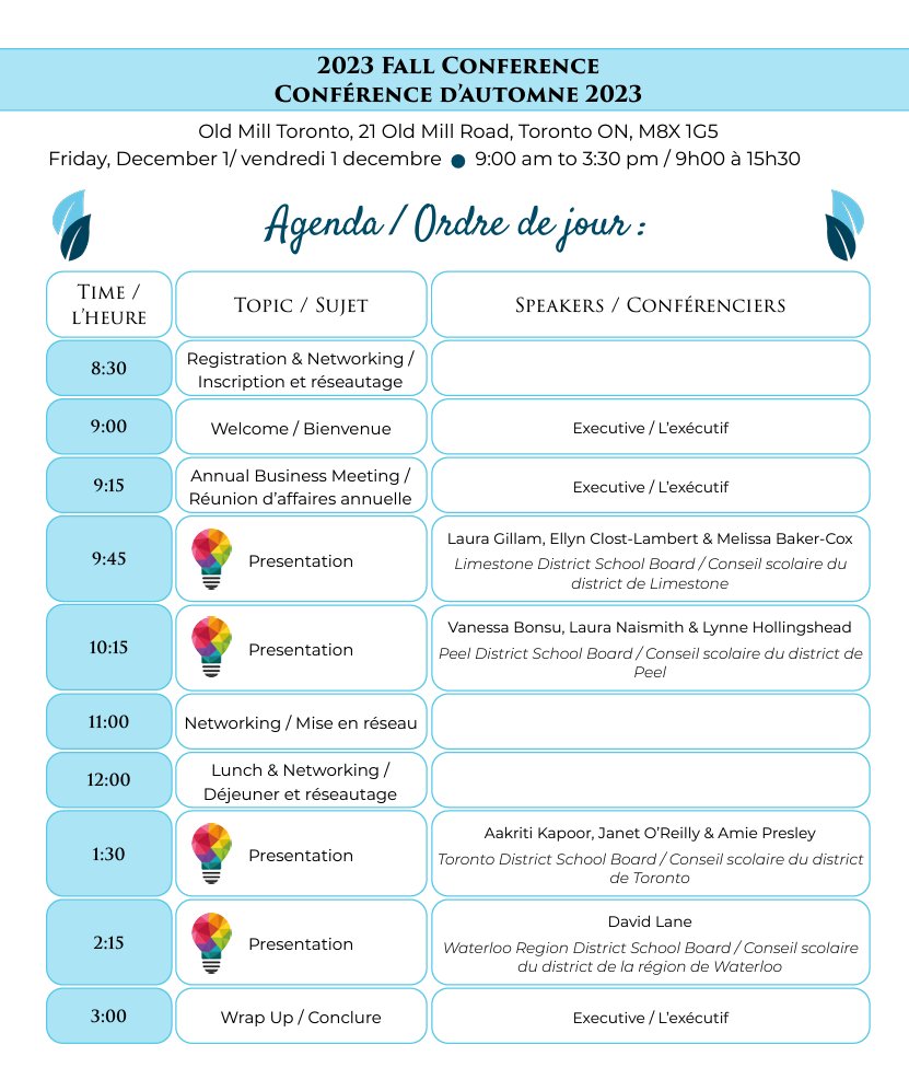 Registration for the AERO-AOCE Fall Conference closes Thursday, November 23, 2023. Register now and join us as we deepen our understanding of the Student Census. Register here - zone4.ca/register.asp?i….