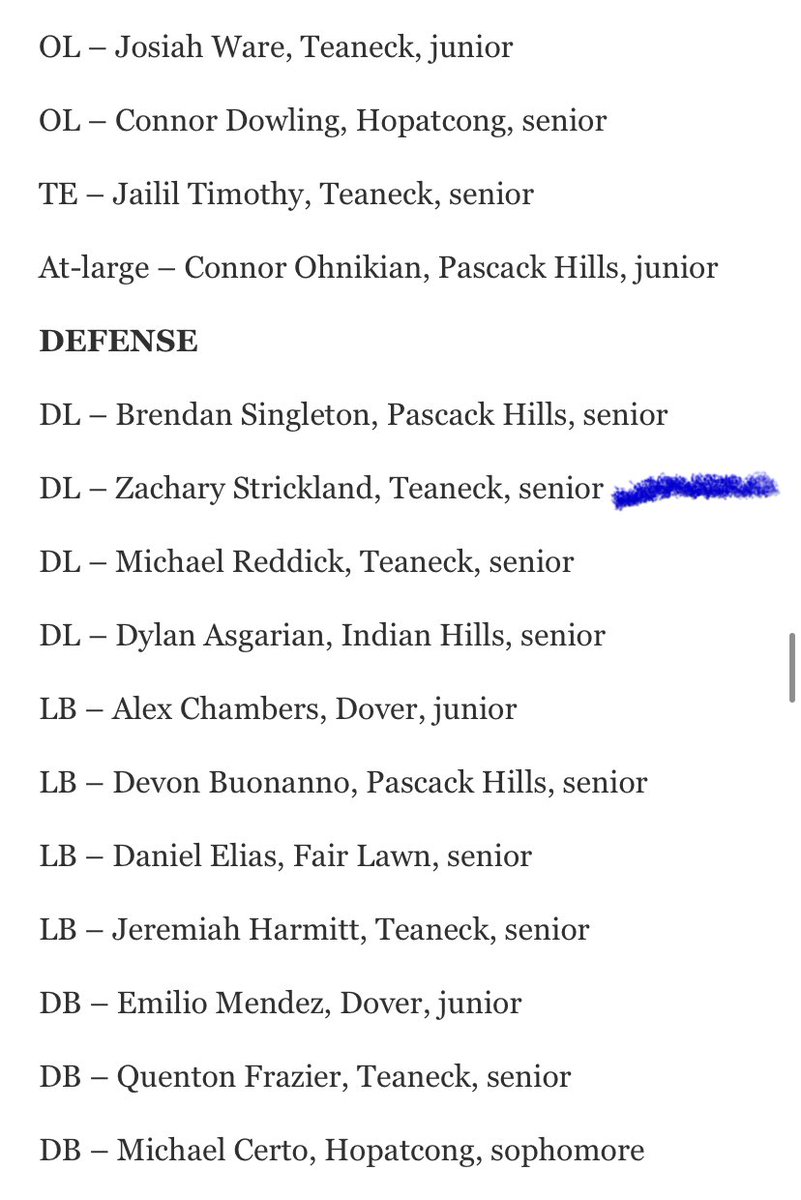 Zach_Strick5's tweet photo. 1 more game left the season went by so fast! Happy to named first team all league for defensive line. 

https://t.co/iMfPrkpB7T https://t.co/EpF06DRgRh