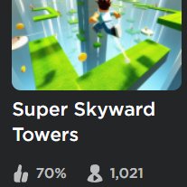 Great news everyone! #SuperSkywardTowers has hit over 1,000 CCU today. We are excited to announce that development of the game is RESUMING today!

We will have more information about our planned updates and roadmap later today.

#Roblox #RobloxDev