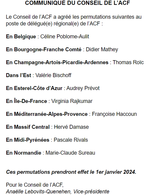 ACFIdF's tweet photo. La nouvelle déléguée IDF prendra ses fonctions en Janvier prochain et nous la félicitons : Virginia Rajkumar 🎉 https://t.co/FL3s5dXCIv