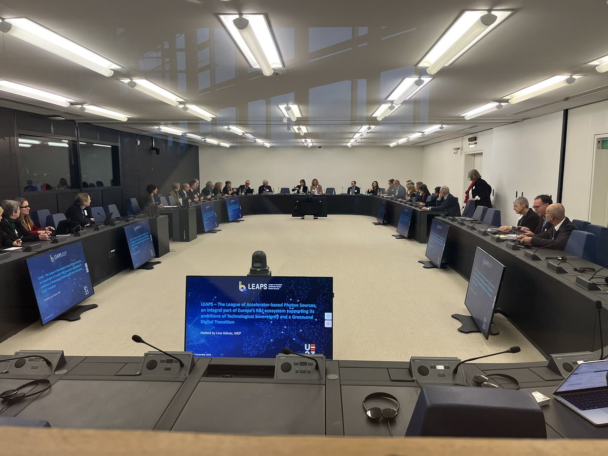 Lina Gálvez Muñoz (@linagalvezmunoz) on Twitter photo A pleasure to host at the <a href="/Europarl_EN/">European Parliament</a> the debate “LEAPS, an integral part of Europe’s R&I ecosystem supporting its ambitions of Technological Sovereignty and a Green & Digital Transition” focusing on the innovation ecosystem for Research Infrastructures 🇪🇺 #SpanishPresidency A pleasure to host at the <a href="/Europarl_EN/">European Parliament</a> the debate “LEAPS, an integral part of Europe’s R&I ecosystem supporting its ambitions of Technological Sovereignty and a Green & Digital Transition” focusing on the innovation ecosystem for Research Infrastructures 🇪🇺 #SpanishPresidency