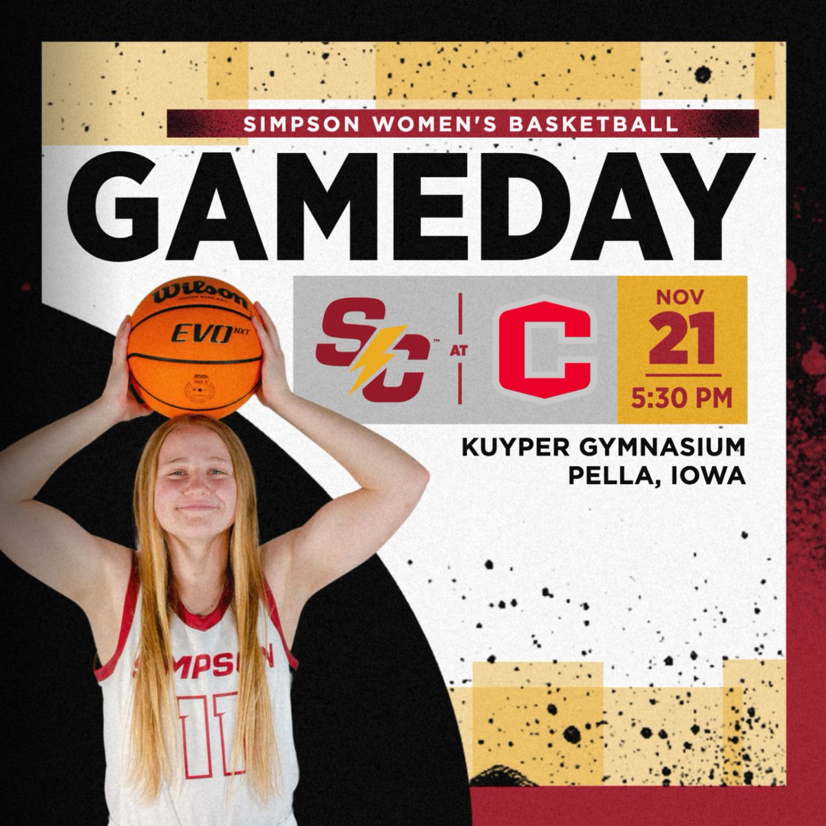 SCStorm_WBB's tweet photo. It's not just any gameday.... it's our conference opener!

🆚 Central
🕠 5:30 p.m.
📍 Pella, Iowa
🏟️ Kuyper Gymnasium
📊 https://t.co/KEFIyxOBff
🖥️ https://t.co/qnwfrtuGqz

#rollriversWBB #d3hoops https://t.co/4fYgMnAVaC