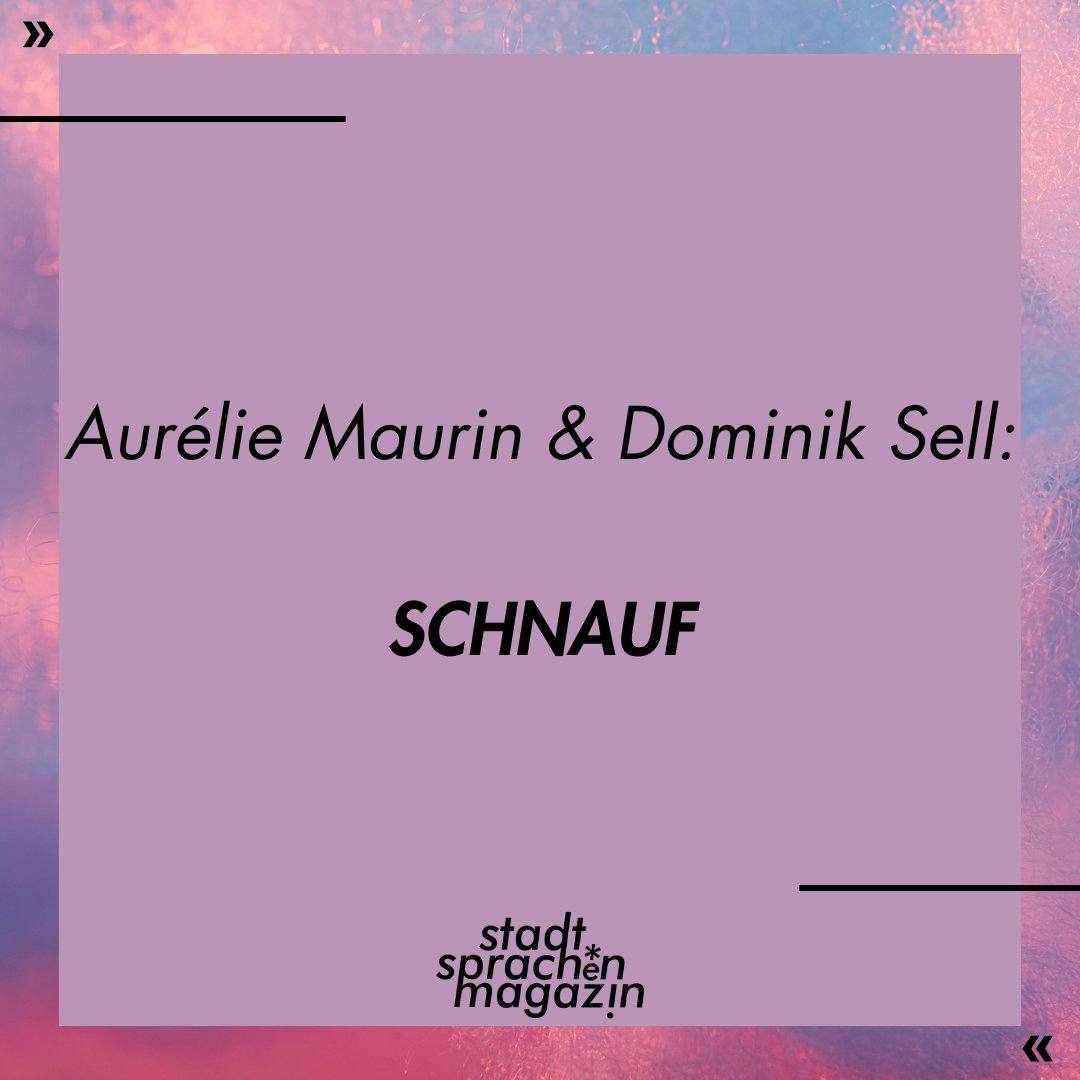 Als  Vorgeschmack auf unsere kommende Jubiläumsausgabe des stadtsprachen magazins und dessen Premiere am 5. Dezember im Maschinenhaus zu = hier schon mal das neueste Musikzauberwerk von  AURÉLIE MAURIN &amp; CO! Zu finden unter: stadtsprachen.de/de/text/schnau…