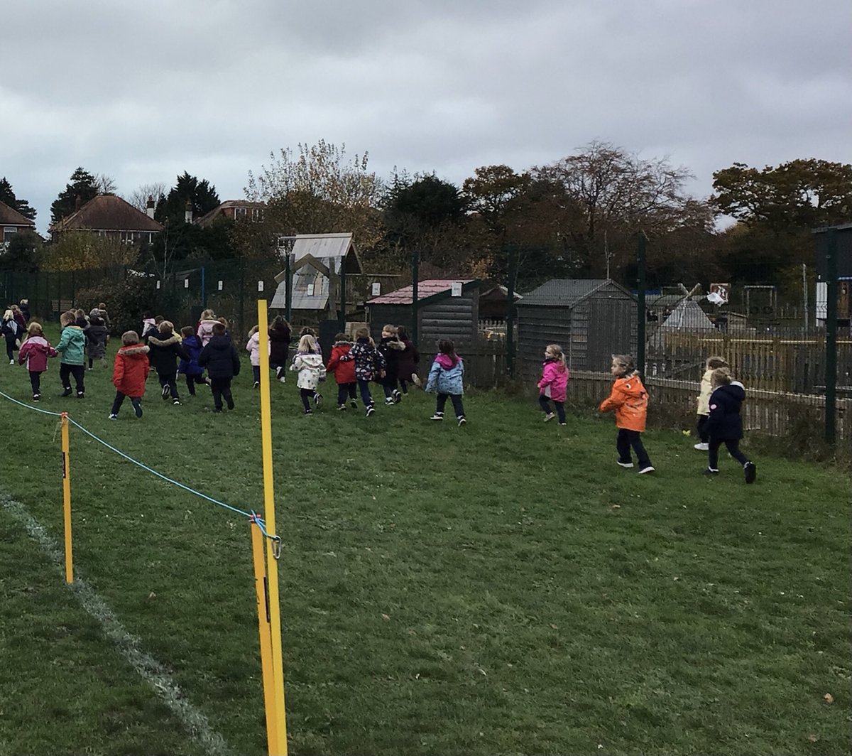 AvonwoodEYFS's tweet photo. Foundation enjoyed taking part in the fun run this afternoon to collect points for the inter-house competition. It was good to develop our gross motor skills and stamina @AvonwoodSport https://t.co/EUhq75uYP4