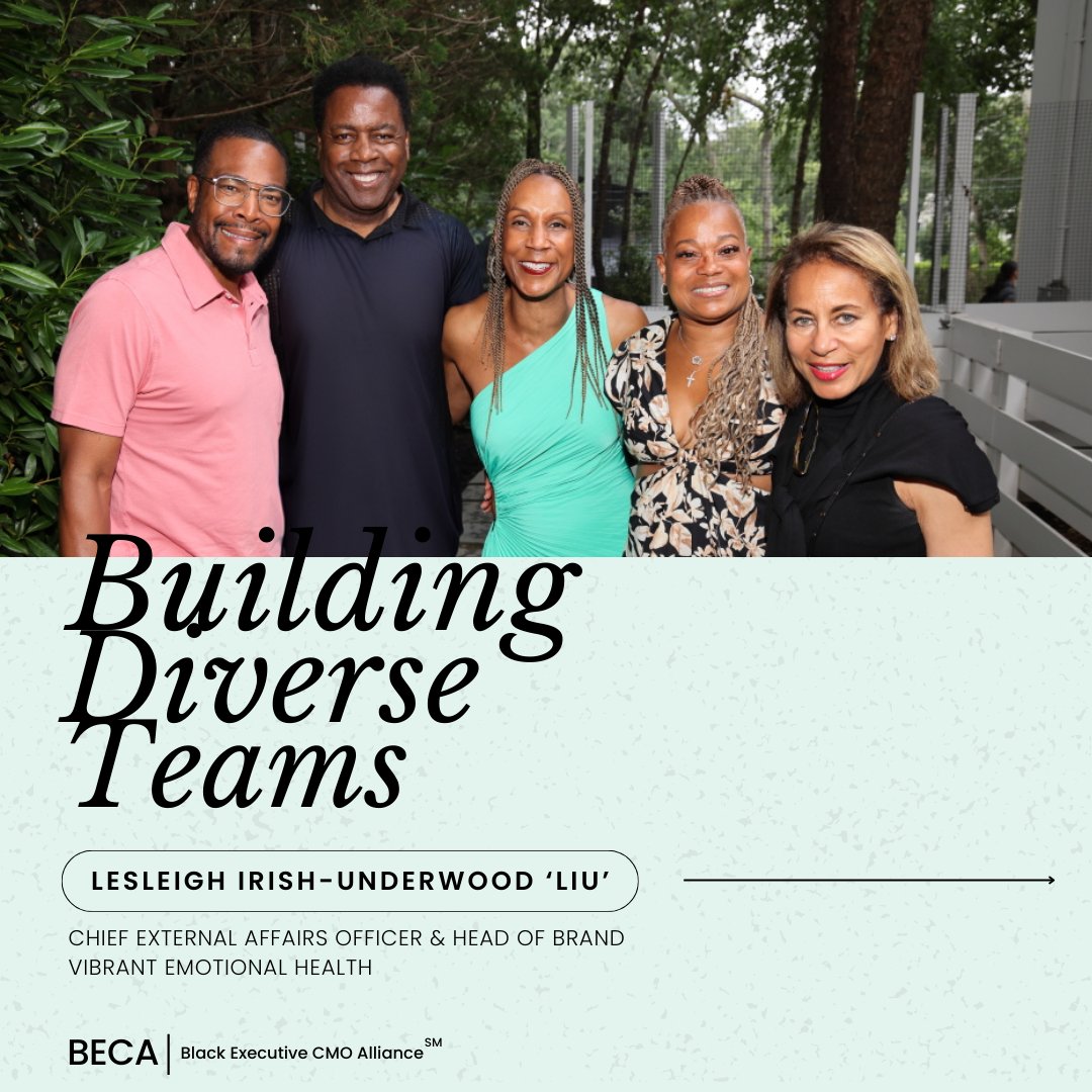 TheOfficialBECA's tweet photo. Join us as Lesleigh Irish-Underwood, BECA Member and Chief External Affairs Officer & Head of Brand at Vibrant Emotional Health, shares invaluable insights on cultivating and sustaining diverse teams in the workplace.
#LesleighlrishUnderwood #BECAMember #BECAstrong https://t.co/PcfFx7k0iW